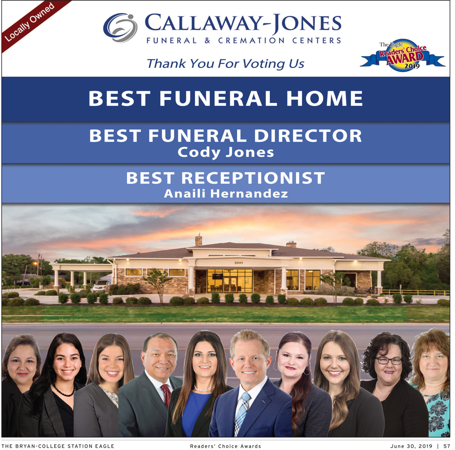 The Eagle Readers' Choice Award 2019